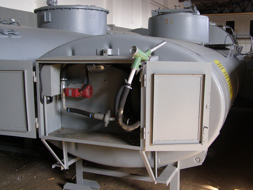 Ёмкости для хранения дизельного топлива - Вид спереди